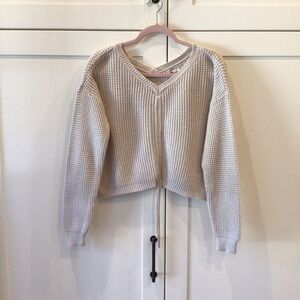 Sincerely Jules Crop C-Neck Sweater Size L